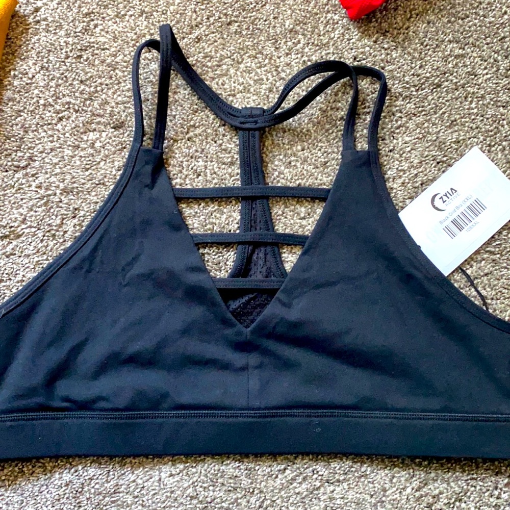 Zyia black grid bra XXL